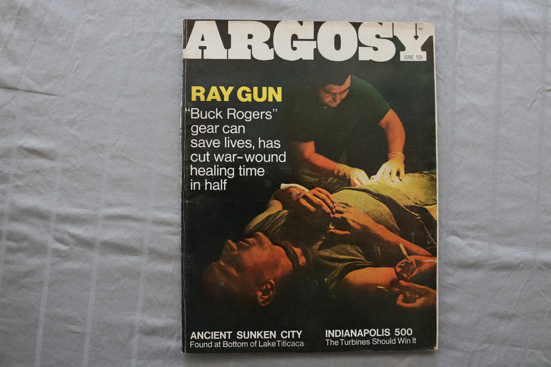 1968 JUNE ARGOSY MAGAZINE - RAY GUN COVER - SP 6187R