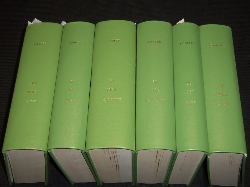 1982-1988 CANCER JOURNAL MAGAZINE BOUND VOLUMES LOT OF 6 - KD 1I