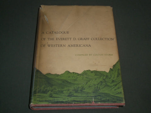 1968 TH EVERETT D. GRAFF COLLECTION OF WESTERN AMERICA HARDCOVER BOOK - I 1452