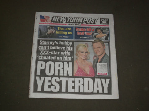 2018 JULY 24 NEW YORK POST NEWSPAPER - STORMY DANIELS HUSBAND BLINDSIDED