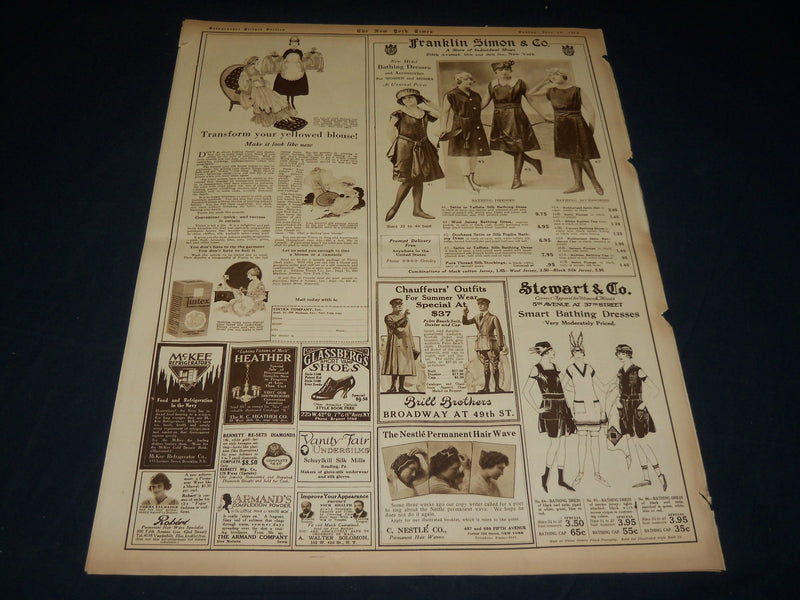 1918 JUNE 16 NEW YORK TIMES PICTURE SECTION - J. G. BENNETT FUNERAL - NT 8822
