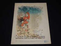 1890'S LA CHANSON DES JOUJOUX SHEET MUSIC - CLAUDIUS BLANC & DAUPHIN - SP 887B