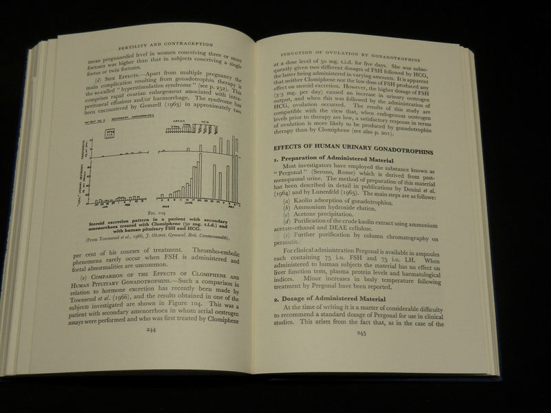 1968 FERTILITY AND CONTRACEPTION IN THE HUMAN FEMALE BOOK BY LORAINE - KD 2766C