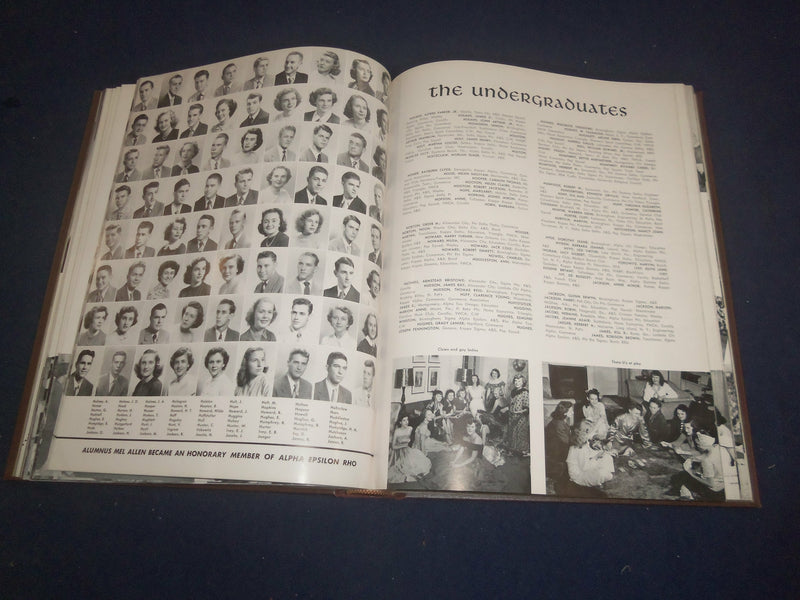 1950 THE COROLLA UNIVERSITY OF ALABAMA YEARBOOK -TUSCALOOSA, ALABAMA - YB 2424