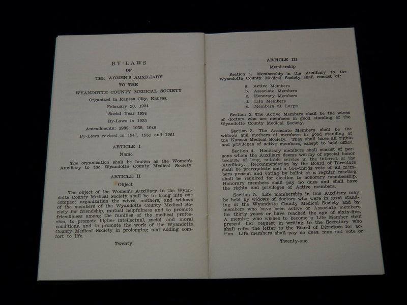 1963-1964 WYANDOTTE COUNTRY MEDICAL YEARBOOK - KANSAS - J 7319