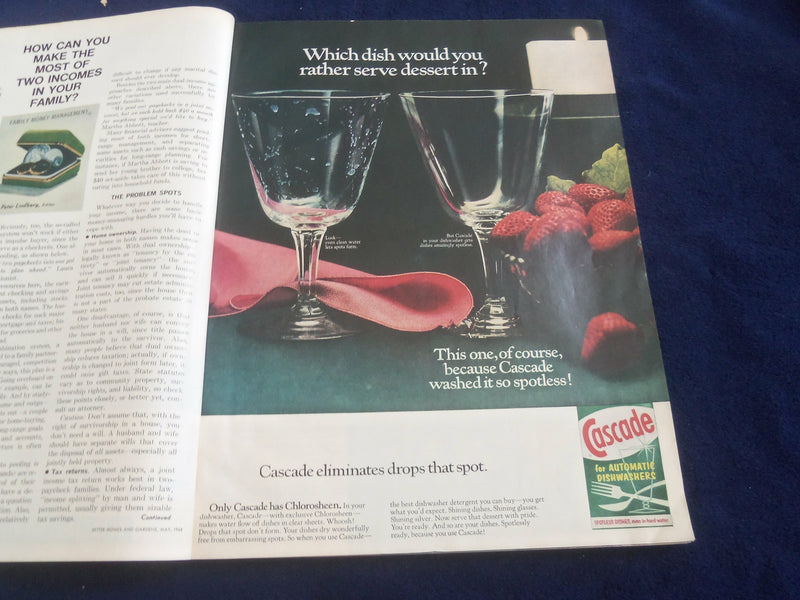 1968 MAY BETTER HOMES AND GARDENS MAGAZINE - NICE COVER, PHOTOS & ADS - ST 4628Q