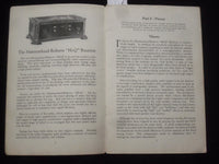 1926 HOW TO BUILD THE HAMMARLUND ROBERTS HI-Q RECEIVER SOFTCOVER MANUAL - J 9835