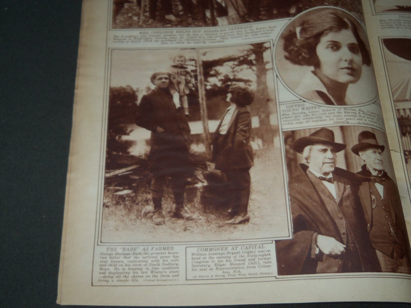 1923 DEC 20 MID-WEEK PICTORIAL MAGAZINE SECTION - RAILROAD SANTA CLAUS - J 3274