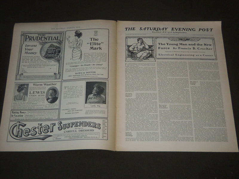 1901 JUNE 22 THE SATURDAY EVENING POST MAGAZINE - ILLUSTRATED COVER - SP 538