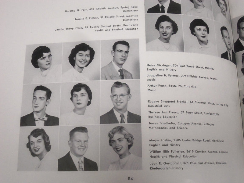 1953 THE SEAL TRENTON NEW JERSEY STATE COLLEGE YEARBOOK - GREAT PHOTOS - YB 11