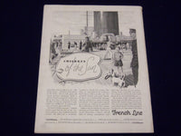 1933 MAY TRAVEL MAGAZINE - SARDINE FISHERS IN BRITTANY COVER - J 1947
