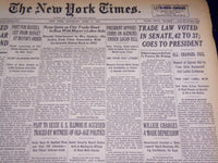 1940 APRIL 6 NEW YORK TIMES - TRADE LAW VOTED IN SENATE - NT 2895