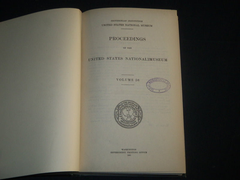 1917-1921 UNITED STATES NATIONAL MUSEUM PROCEEDING VOLUME LOT OF 3 - KD 4678