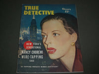 1949 FEBRUARY TRUE DETECTIVE MAGAZINE - GREAT COVER BY RICHARD CARDIFF - SP 8121