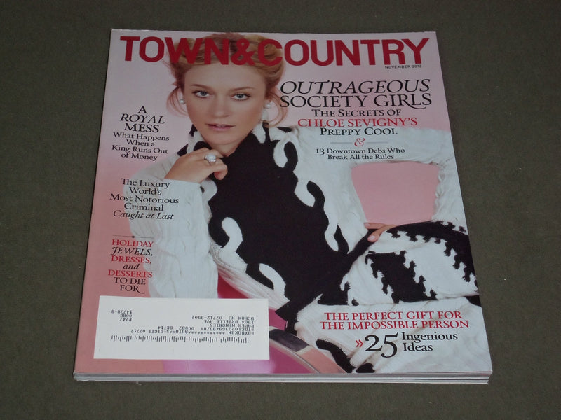 2013 NOVEMBER TOWN & COUNTRY MAGAZINE - CHLOE SEVIGNY COVER - SP 2731