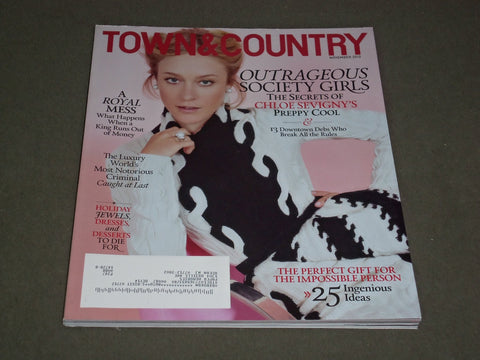 2013 NOVEMBER TOWN & COUNTRY MAGAZINE - CHLOE SEVIGNY COVER - SP 2731