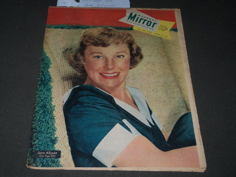 1951 JANUARY 28 SUNDAY MIRROR MAGAZINE SECTION - JUNE ALLYSON COVER - J 2994