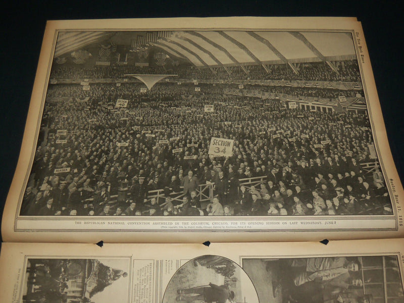 1916 JUNE 11 NEW YORK TIMES PICTURE SECTION - REPUBLICAN CONVENTION - NT 8964