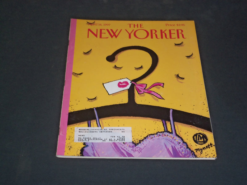 1997 APRIL 14 THE NEW YORKER MAGAZINE - ILLUSTRATED COVER - NY 1887