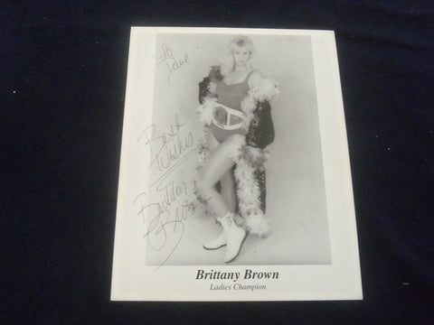 BRITTANY BROWN 8x10 AUTOGRAPHED PHOTOGRAPH
