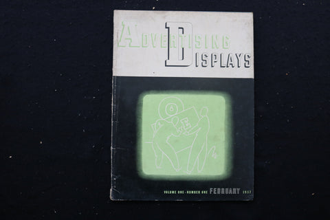 1937 FEBRUARY ADVERTISING DISPLAYS MAGAZINE - VOL. 1, NO. 1 COVER - SP 2617J