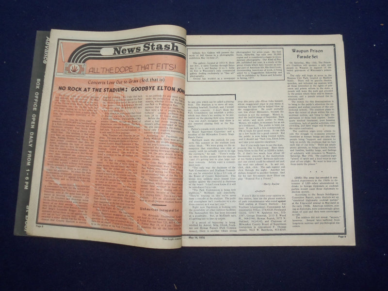 1976 MAY 14 BUGLE AMERICAN MAGAZINE - THE STORY OF THE WEATHERPEOPLE - J 9443