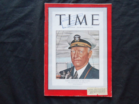 1942 MAY 18 TIME MAGAZINE - ADMIRAL CHESTER NIMITZ - T 814