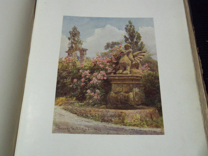 1907 ITALIAN GARDENS AFTER DRAWINGS BY GEORGE S. ELGOOD VOLUME - Z 207