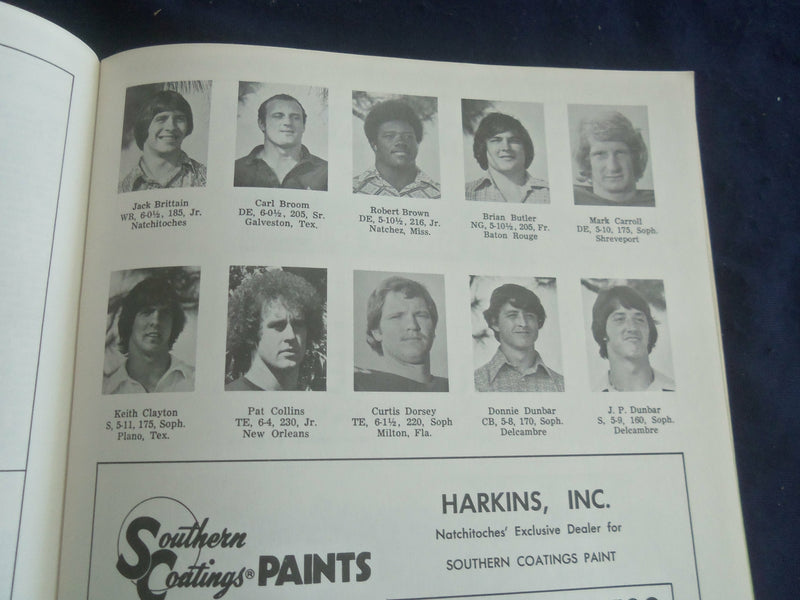 1977 SEP 17 COLLEGE GAME PROGRAM-NW STATE UNIV VS ARKANSAS STATE UNIV - ST 6044D
