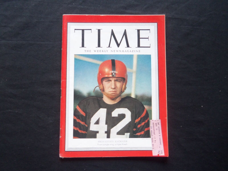 1951 NOVEMBER 19 TIME MAGAZINE - PRINCETON'S RICHARD W. KAZMAIER - T 1305