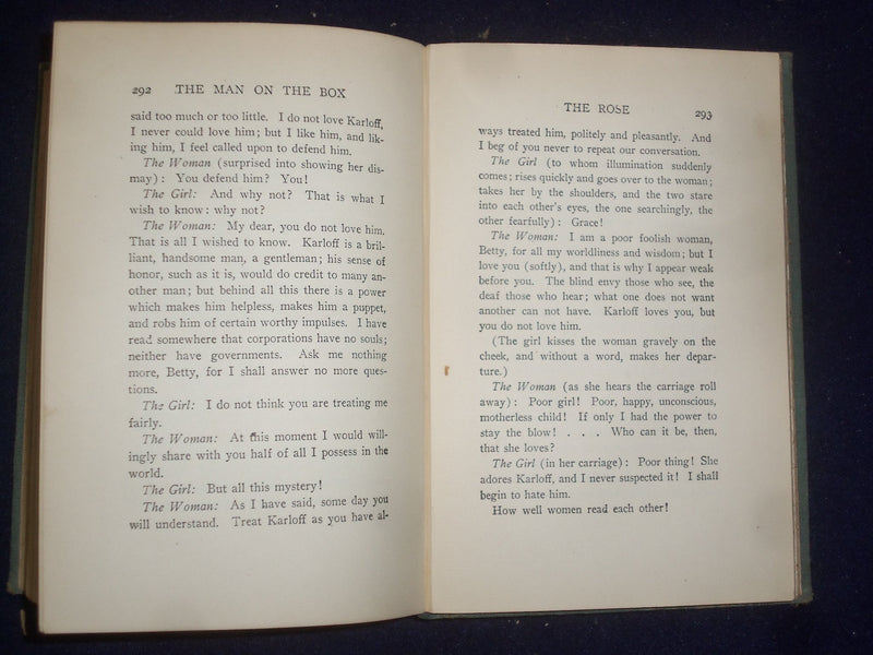 1904 THE MAN ON THE BOX HARDCOVER BOOK BY HAROLD MACGRATH - KD 9039
