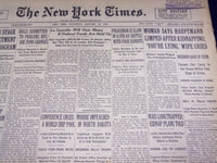 1935 JAN 19 NEW YORK TIMES WOMAN SAYS HAUPTMANN LIMPED AFTER KIDNAPPING- NT 1944