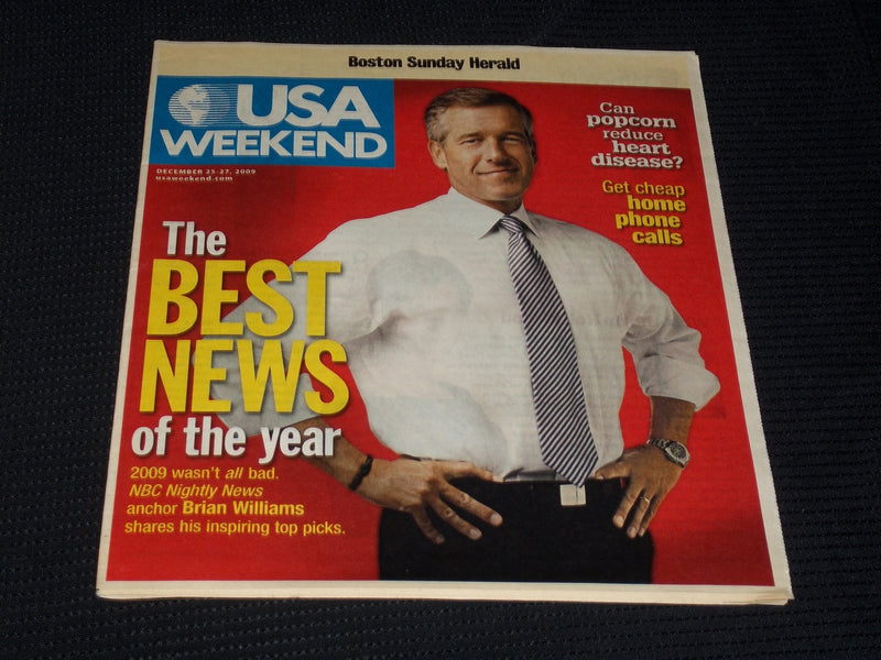 2009 DECEMBER 25 BOSTON SUNDAY HERALD USA MAGAZINE - BRIAN WILLIAMS - E 5272