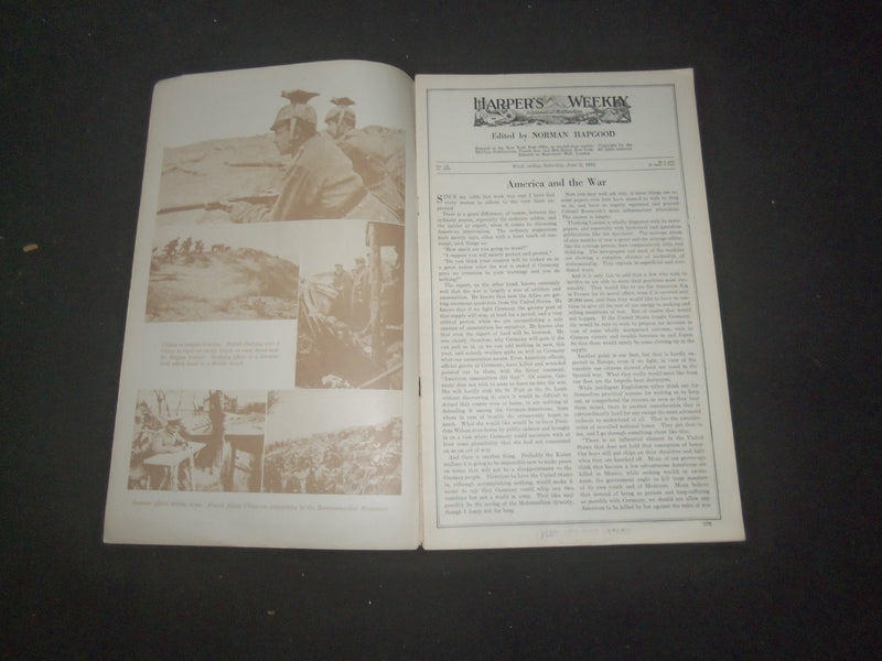 1915 JUNE 5 HARPER'S WEEKLY MAGAZINE - WHEN WILL THE WAR END? - SP 1520H