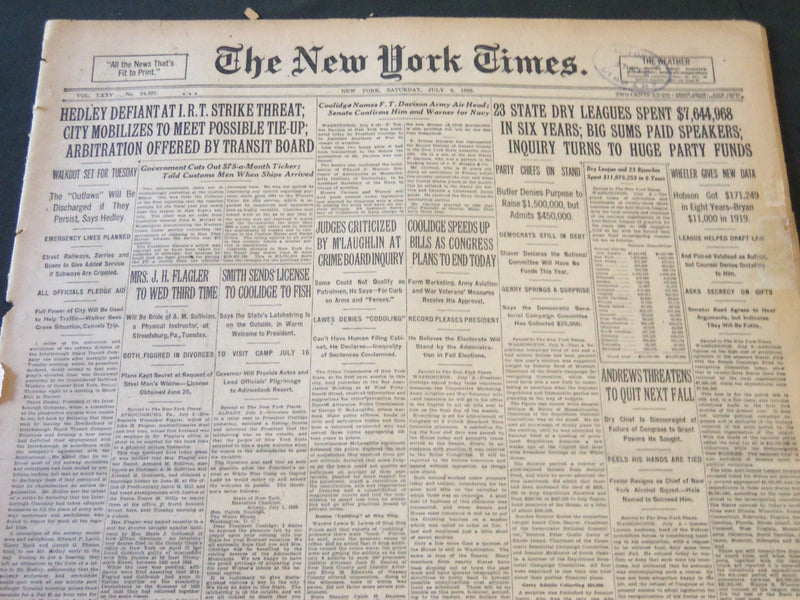 1926 JULY 3 NEW YORK TIMES - YANKS LOSE RUTH OUT INDEFINITELY - NT 5566
