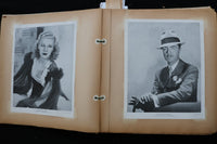 1930'S FABULOUS MOVIE STARS PUBLICITY PHOTOS SCRAPBOOK - E 24932