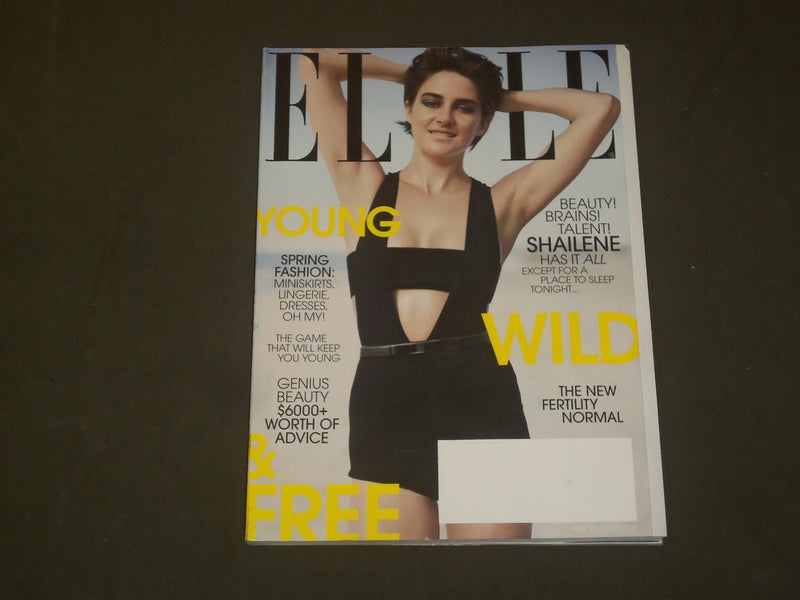 2015 APRIL ELLE MAGAZINE - SHAILENE WOODLEY COVER - B 1803