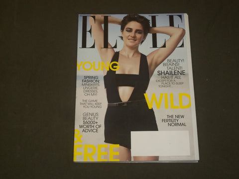 2015 APRIL ELLE MAGAZINE - SHAILENE WOODLEY COVER - B 1803