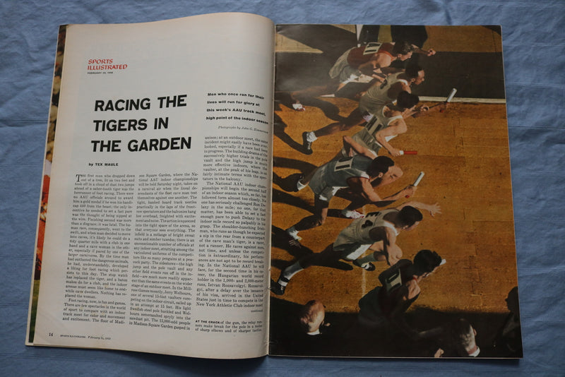 1958 FEBRUARY 24 SPORTS ILLUSTRATED MAGAZINE - PHIL REAVIS COVER - ST 5505T