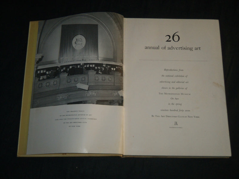 1947 ART DIRECTORIES 26TH ANNUAL OF ADVERTISING ART BOOK - NEW YORK - KD 5737