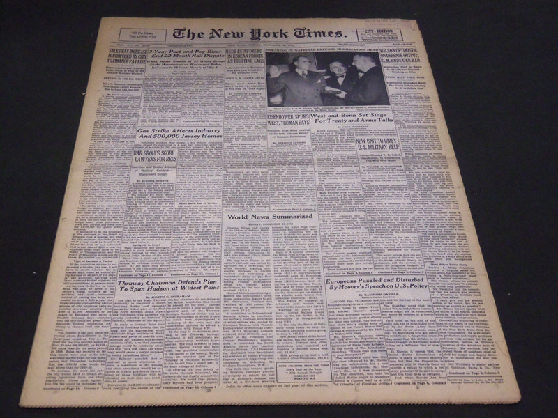 1950 DECEMBER 22 NEW YORK TIMES - CHARLES WILSON MOBILIZATION HEAD - NT 4718