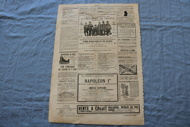 1873 JUNE 15 LE GRELOT NEWSPAPER - LES FILS DES CROISES - FRENCH - NP 8624