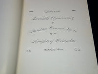 1905 SHERIDAN COUNCIL NO. 24 TWENTIETH ANNIVERSARY BY C. MALONEY - KD 1176J