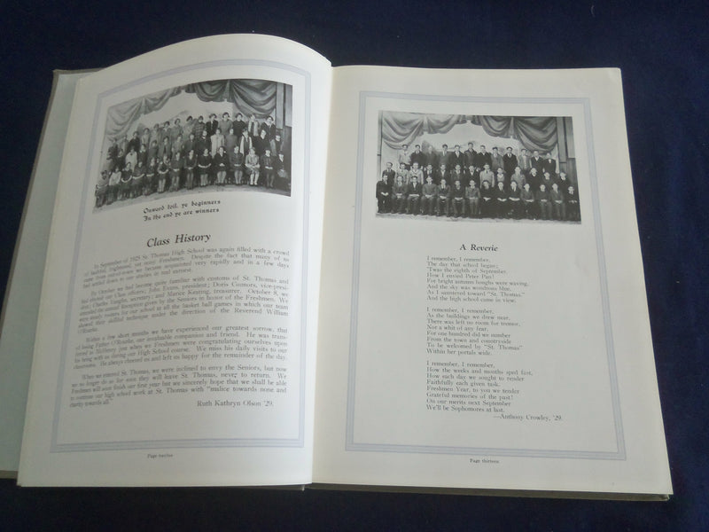 1926 THE THOMIST ST. THOMAS HIGH SCHOOL YEARBOOK - ROCKFORD, ILLINOIS - YB 2625