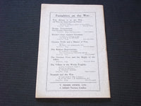 1917 ENGLAND AND HER CRITICS SOFTCOVER BOOK BY MARIO BORSA - J 7156