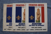 1964 APR 9 STRENGTHEN AMERICA FOUR LAKES COUNCIL DINNER PROGRAMS-LOT OF 3-K 3217