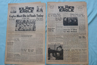1953-1954 THE KILMER EAGLE NEWSPAPER - CAMP KILMER, NJ - LOT OF 16 - NP 9059