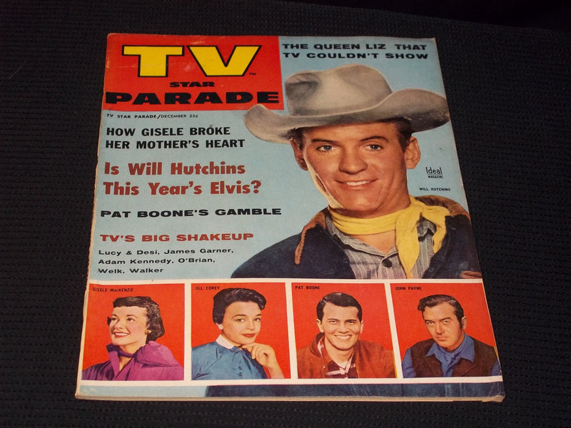 1957 DECEMBER TV STAR PARADE MAGAZINE - WILL HUTCHINS FRONT COVER - E 14043
