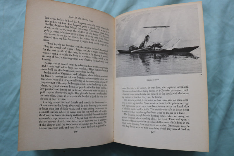 1957 BOOK OF THE SEVEN SEAS HARDCOVER BOOK BY PETER FREUCHEN - KD 9660