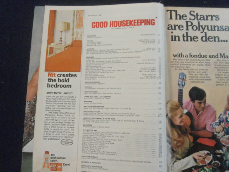 1969 NOVEMBER GOOD HOUSEKEEPING MAGAZINE - SOPHIA LOREN - SP 4796H
